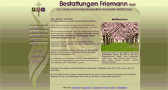 Desktop Screenshot of bestattungen-friemann.de